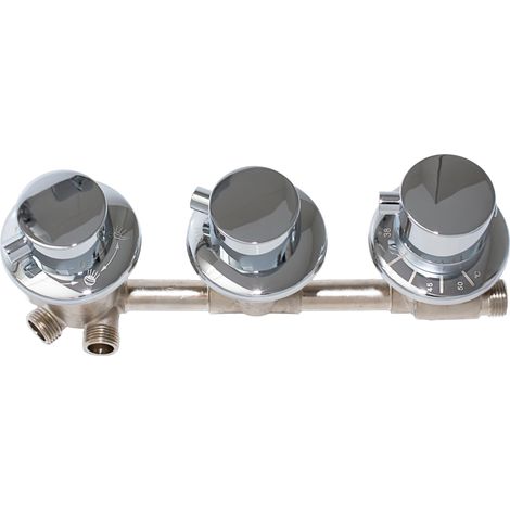 Ersatz Thermostat Armatur 4 fach Umschalter Dusche D46-DF (1/5)