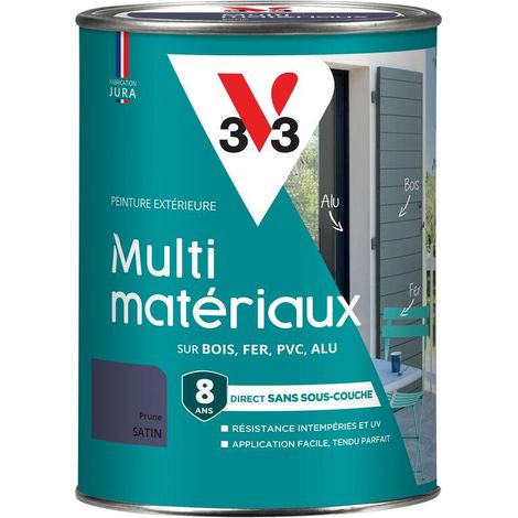 Peinture extérieure Multi-matériaux V33 Prune Satin 1,5L