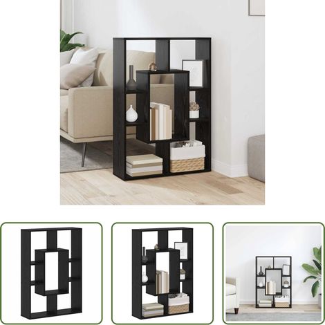 Bibliothèque moderne - Bibliothèque Chêne noir 63 x 20 x 90 cm Bois d'ingénierie (1/5)