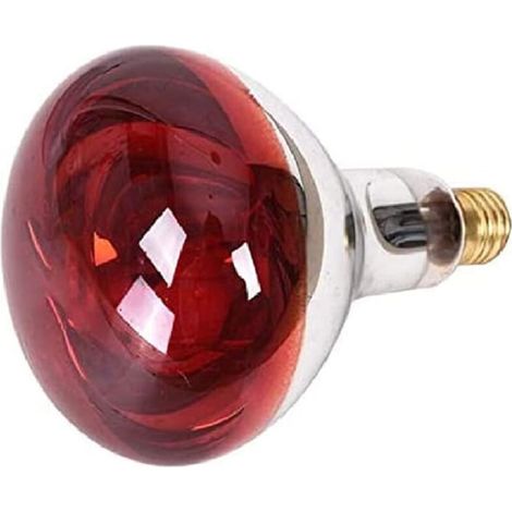 Lampadina a infrarossi da 250 W – Vetro al quarzo duro – Per riscaldamento e cura del bestiame – Luce rossa (1/4)