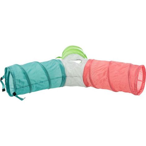 Tunnel de jeu 4 entré pour lapins 3 × ø 18 × 47 cm - Trixie (1/5)