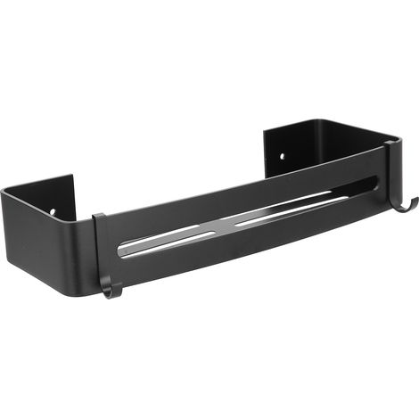 Porte-savon/porte-shampoing/gel douche/panier de rangement en aluminium pour salle de bain, forme rectangulaire (1/5)