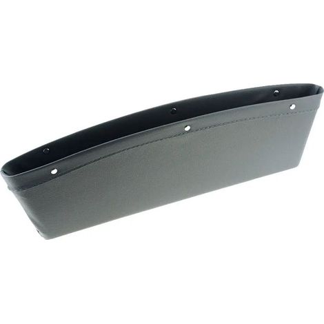 1 organisateur d'espace entre sièges de voiture, cuir PU, 240 x 280 x 105 mm, support téléphone/clés/lunettes/portefeuille/cartes/câbles (1/5)