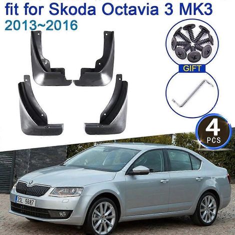 Schmutzfänger für Skoda Octavia 3 A7 MK3 5E 20132016, 4x Schmutzfänger, Kotflügelschutz, Styling-Zubehör, Upgrade-Spritzschutz (1/5)