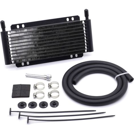 26 rows - 250mm height - black, 678, Universal aluminum alloy transmission oil cooler radiator, remote transmission oil cooler/radiator converter (1/5)