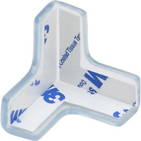 Lot de 12 protections d'angle de bureau transparentes, adhérence renforcée et souples (1/4)