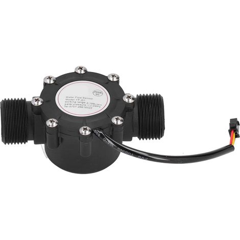 Capteur de Débit d'eau YF G1, Compteur à Effet Hall, Filetage Mâle 1/2", 1-100 L/Min, Plastique, DC3-24V, pour Piscines et Systèmes d'Irrigation (1/5)