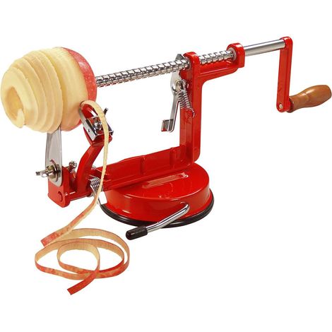 La Bonne Graine - Sbuccia Mele Manuale con Ventosa – Pela, Affetta e Toglie il Torsolo – Acciaio Inox – Stabile e Resistente – Accessorio Cucina (1/5)