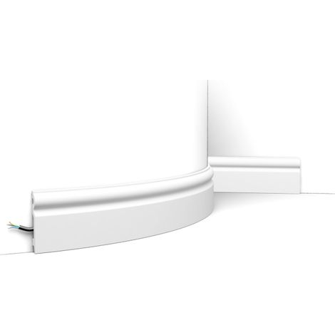 Plinthe flexible SX137F de taille moyenne au profil arrondi - L200 x H9,9 x l1,5 cm - ORAC DECOR