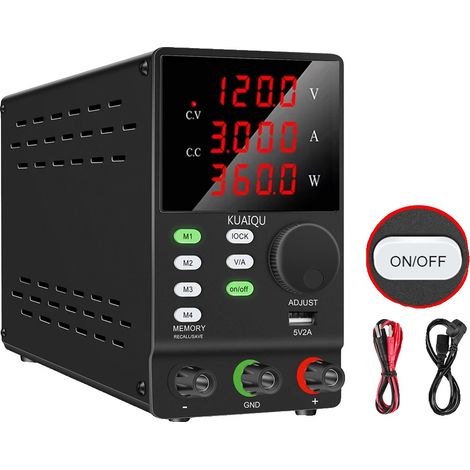 Fuente de alimentación de CC, memoria programable, control de voltaje ajustable, SPPS120V3A (1/2)