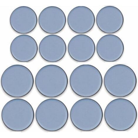 Set of 16 self-adhesive Teflon furniture glides – Sizes 25mm and 30mm – Glides for hard floors – Noise reduction and protection (1/5)