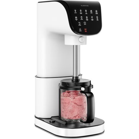 Klarstein Velaire Sorbetière – Machine à glace 500 W, 3 bacs de 0,6 L (1,8 L au total), 10 programmes, écran tactile, yaourt glacé & sorbet