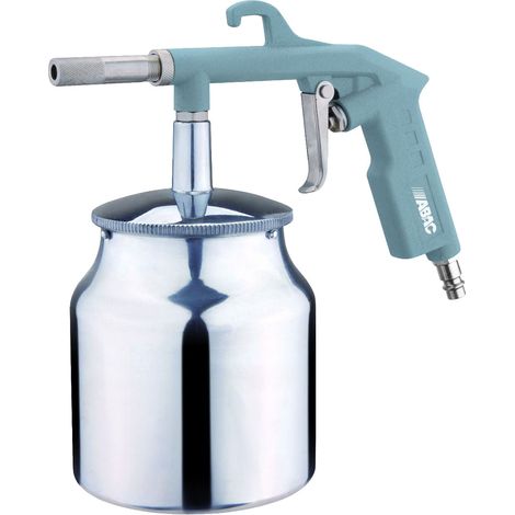 ABAC Pistolet de Sablage pour Compresseur G-560A, Pistolet de Sablage avec Reservoir de Sable de 1L, Buse de 6 mm, Pression Max. 8 Bar