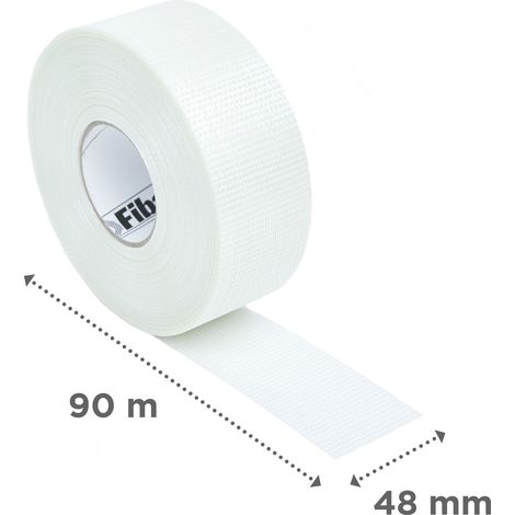 Adfors – Bande à joint autocollante ultra mince 48 mm x 90 m – Application facilitée pour plafonds – Réduction de la pénibilité – Fabrication européenne
