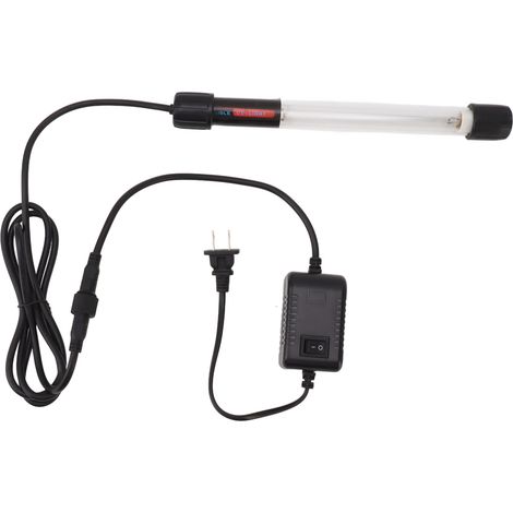 Ortviai Lampe de nettoyage UV pour aquarium 10 W, étanche et submersible, élimine les algues vertes et micro-organismes (1/5)