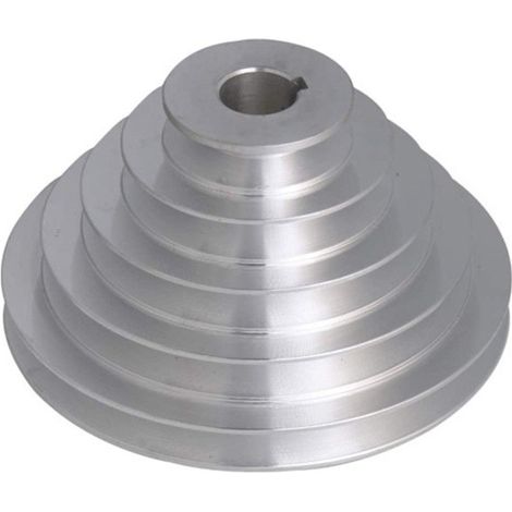 Poulie en aluminium à 5 plis - 19 mm ID, 54-150 mm OD pour courroies de distribution à courroie trapézoïdale de type A A (1/2)