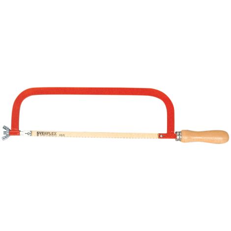 Scie a' me'taux a' archet pour le me'tal en acier lamine' avec lame en carbone et manche en bois