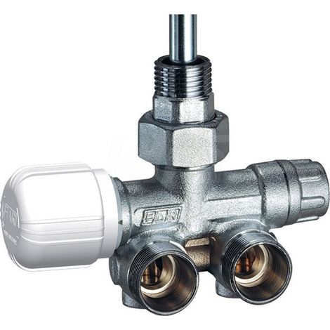 FAR 1436 Valvola Mono-Bitubo Termostatizzabile A Squadra Destra Ø1/2" Attacco Rame - 1436 (1/3)