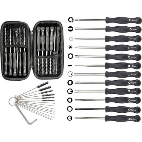 Lot de 12 outils de réglage carburateur – Compatible Stihl, Husqvarna, Poulan, Echo – Pour moteurs 2 temps – Kit complet avec accessoires (1/5)