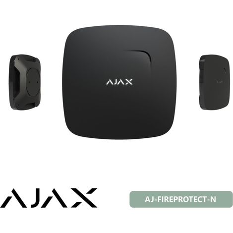 Ajax FireProtect Rilevatore Fumo Temperatura con suono Nero AJFPN