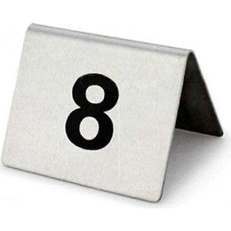 25 numéros de table polyvalents en acier inoxydable avec base stable pour restaurants, hôtels et cafés européens (de 1 à 25) (1/4)