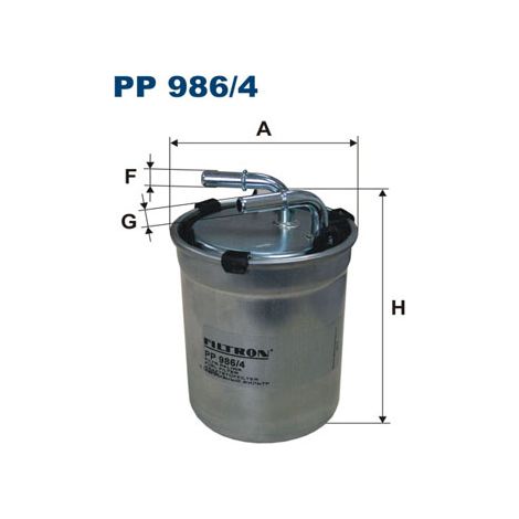 Filtro carburante PP986/4 filtro
