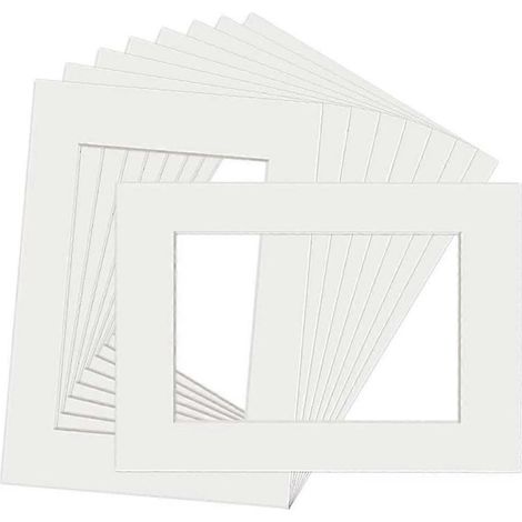 Lot de 10 passe-partout blancs pour cadres photo A3 (1/5)
