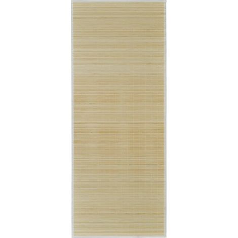 Tapis en bambou naturel à latte Rectangulaire 80x200 (1/5)