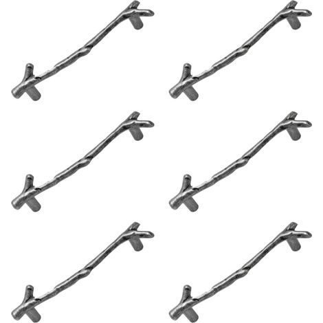 Pulls De Armario - Tiradores De Rama Vintage En Aleación De Cinc - Para Cajones Y Armarios De Cocina - 6 Unidades (1/5)
