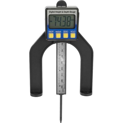 Pieds à coulisse de haute précision avec affichage numérique LCD, outil de mesure pour le travail du bois, plage de mesure 0-85 mm, avec aimant sur la base (1/5)