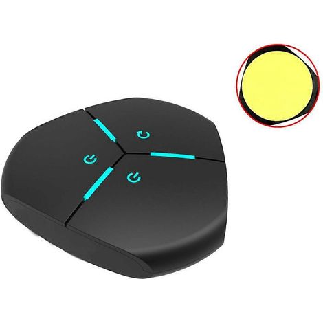 Interrupteur d'alimentation pour ordinateur de bureau (bureau, hôtel, maison, café) - Interrupteur à double touche - Interrupteur à touche simple