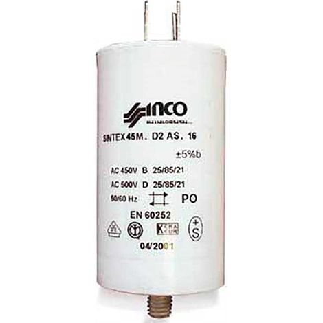 CONDENSATEUR PERMANENT 4 ΜF 420 V pour LAVE VAISSELLE... (1/2)