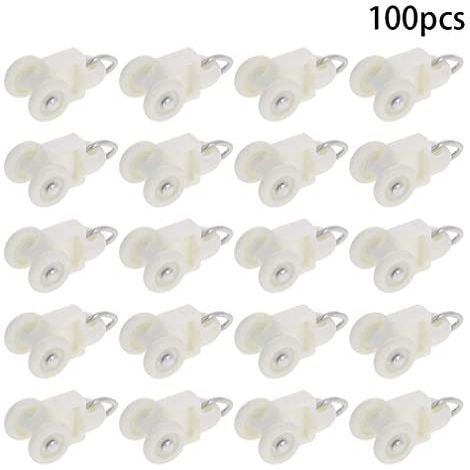 Rideau à tringle droite et carrée, rideaux à perles, accessoires faciles à changer (10 pièces)