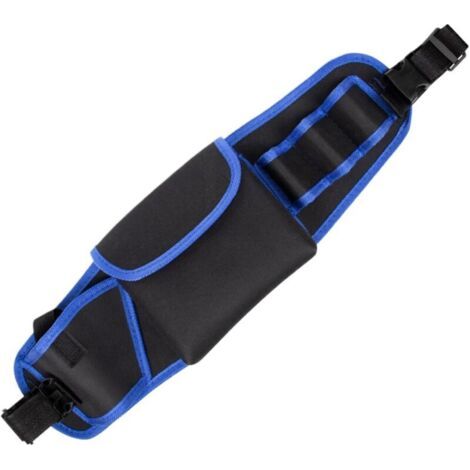 Sac à outils, ceinture porte-outils pour le travail du bois, sac de rangement pour outils de construction, ceinture porte-outils domestique (bleue)