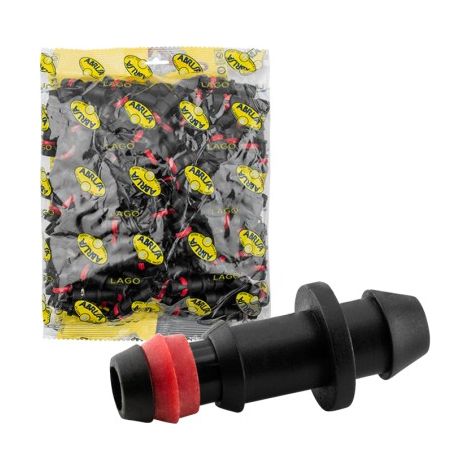 Toma normal c/anillo seguridad bolsa 100 uds - 16mm, ABRISA. (1/5)