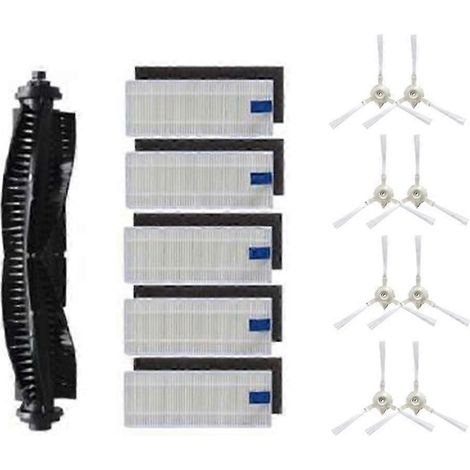 Kit de nettoyage complet de rechange pour aspirateur Tefal Rowenta X-Plorer : brosse principale, brosse latérale, filtre et brosse rotative. (1/4)