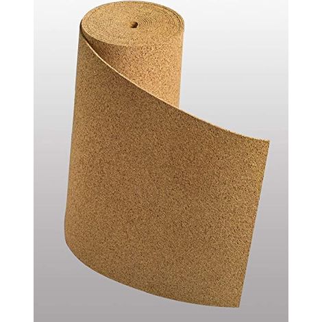 QEM – Rouleau de liège pressé ultra haute densité 235kg/m² – Format 0,5m x 8m – Épaisseur 2mm – Isolation acoustique et thermique