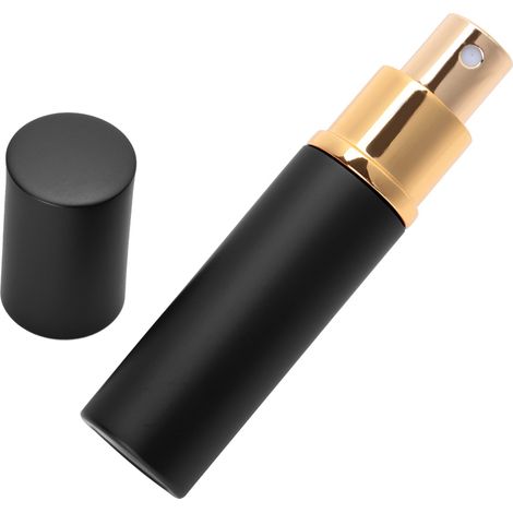 Flacon de parfum rechargeable de 10 ml, vaporisateur portable vide pour lotion et parfum, noir (1/5)