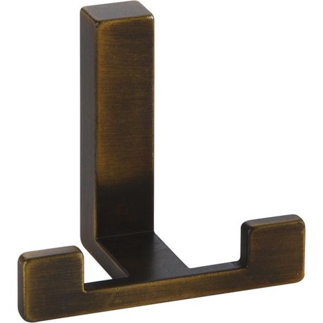 Mantelhaken Doradus Garderobenhaken 70x61 mm Haken ZN Messing schwarz gebürstet (1/4)