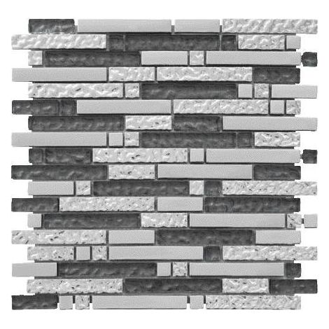 MOSAIQUE LES TENDANCES VERMETAL TUBE GRIS 1 PLAQUE 30 x 30 CM CASA LINEA (1/2)