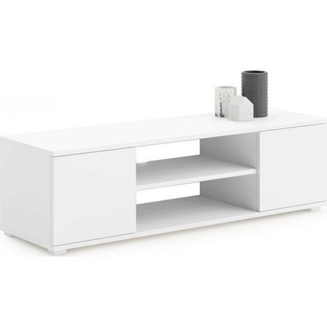 Mobile Porta TV Focus 155 Bianco in Legno Laminato (1/4)