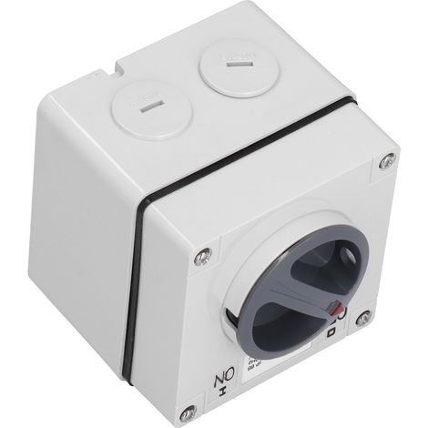 Interrupteur prise extérieur étanche anti-poussière rotatif marche/arrêt avec voyants 500V (3P 40A) (1/5)