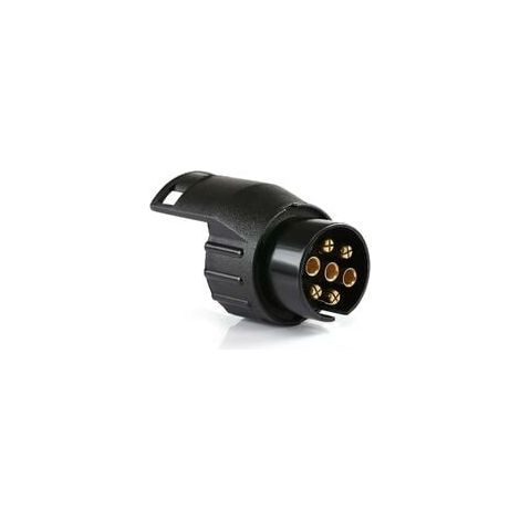 Anhängeradapterstecker, universelles Zubehör, wasserdichter 7-poliger auf 13-poliger Anhängerkupplungsadapter, kompatibel mit Pkw und Lkw
