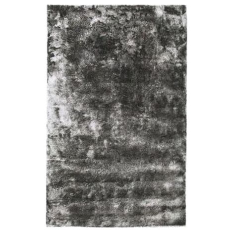 Tapis salon au toucher extra-doux gris 133x190 (1/2)