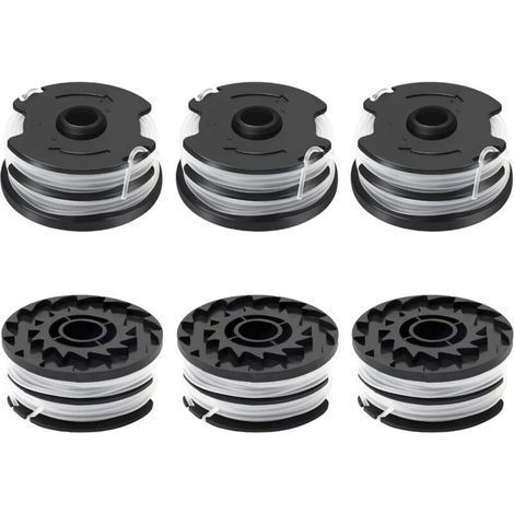 6 Pièces Bobine de Fil Convient pour Parkside TLP-01,Rechange Coupe Bordure pour Parkside PRTA 20-Li C3, A1, B1, B2, PRT 550 A1, A2, A3, A5, B6, PRT 300 A1,Ø1,6mm10m Longueur(6 Bobine) (1/5)