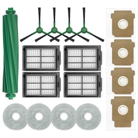 Pièces détachées pour iRobot Roomba Plus 405/505 Combo : brosse latérale principale, filtre HEPA, sac à poussière (1/5)