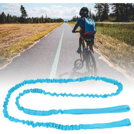 Corde de traction pour vélo enfant, sangle de traction pour vélo, corde de traction parent-enfant, bleue (1/5)