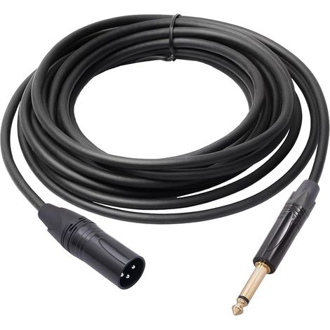 16.4ft TRS to XLR Male Audio Cable, Zinc Alloy Housing (1/5)