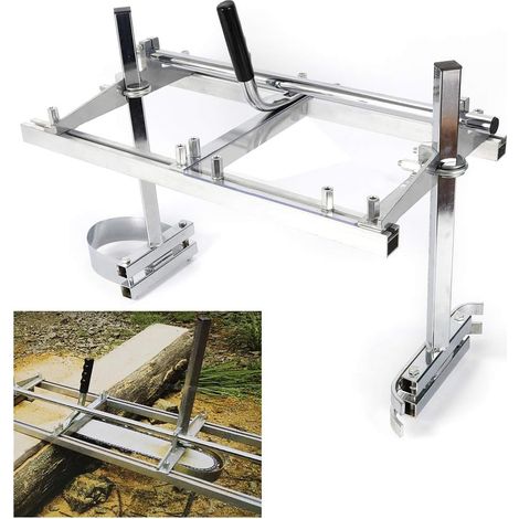Gojoy – Scierie mobile pour tronçonneuse à chaîne 14-24" – Structure en aluminium – Réglable pour épaisseur 1/2-13" – Coupe nette et rapide (1/5)