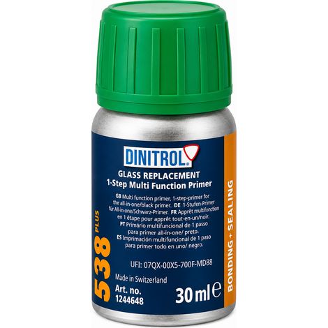 Primaire d'Adhérence 2 en 1 D-538 Noir pour Verre et Métal (30ml) (1/3)